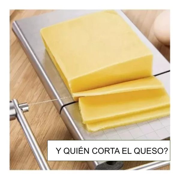 Tabla De Acero Inoxidable Corta Queso