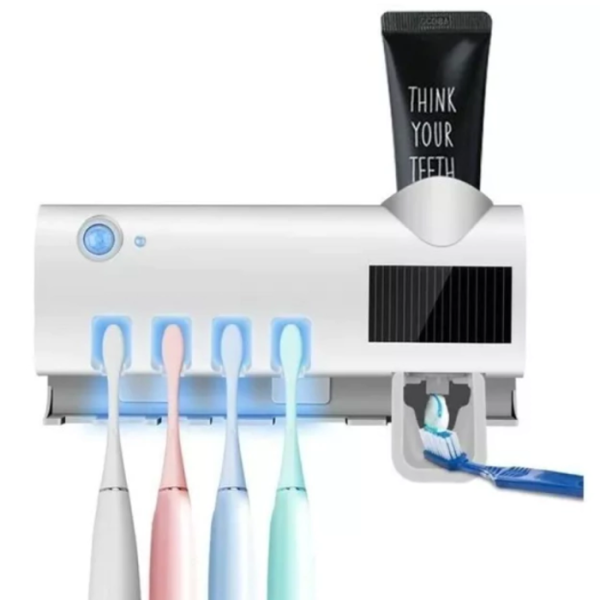 Soporte Desinfectante UV para Cepillos de Dientes - Elimina Bacterias y Previene Enfermedades Bucales